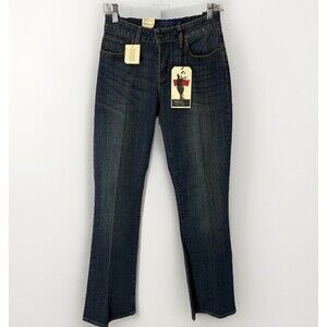 NWT Levi’s Women’s Bold Curve Bootcut Dark Wash Blue Jeans Size 4/27 Whiskered